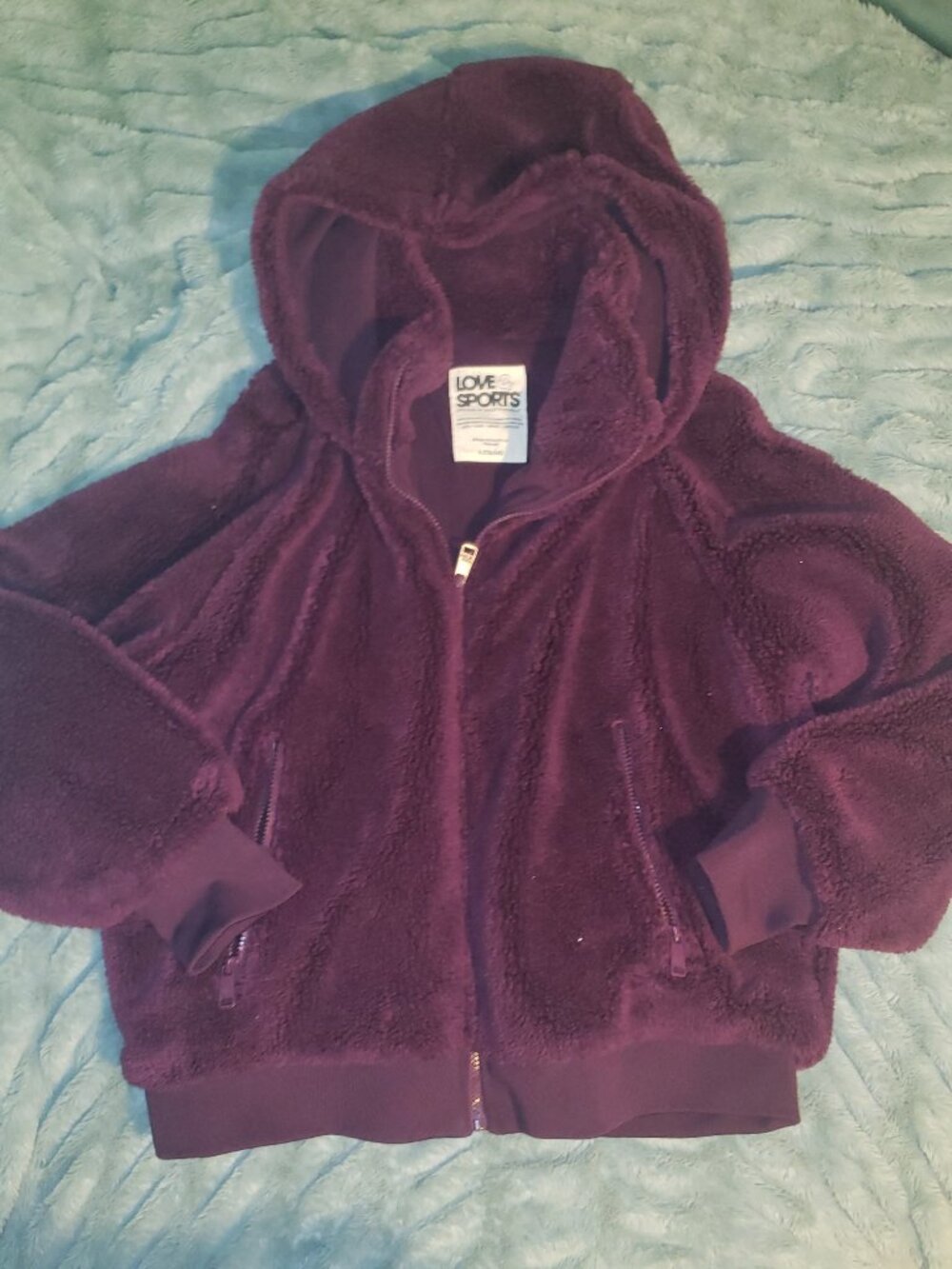 Plush fleece women's jacket